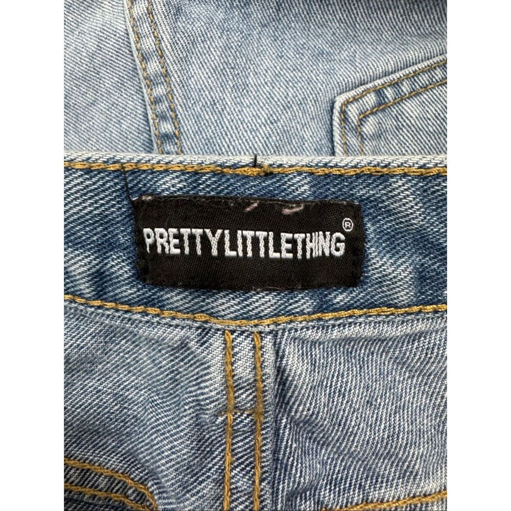 Prettylittlething High Waisted Split Hem Denim Je… - image 5